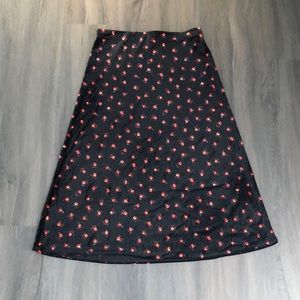 LOFT Velvet Skirt